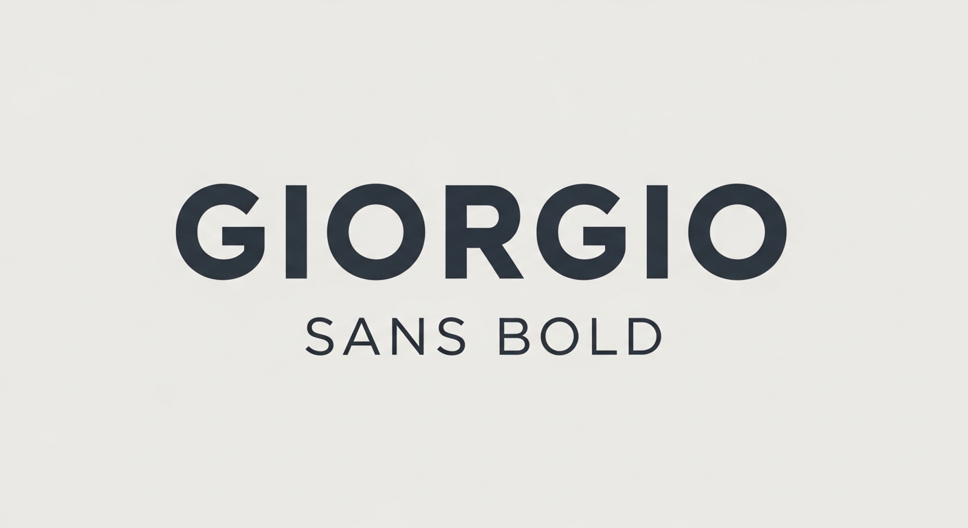 giorgio sans bold